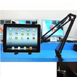 360 Degree Rotation Aluminum Alloy Material Cantilever Universal Stand, For iPad, Galaxy, Huawei, Xiaomi, LG and Other 7.5 inch to 10 inch Tablet(Black) - Lazy Bracket by PMC TechLife | Online Shopping South Africa | PMC TechLife