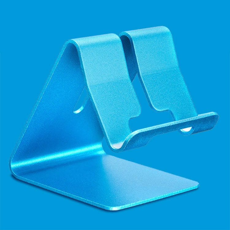Aluminum Stand Desktop Holder for iPad, iPhone, Galaxy, Huawei, Xiaomi, HTC, Sony, and other Mobile Phones or Tablets(Blue)