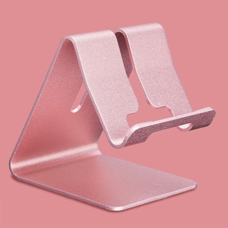 Aluminum Stand Desktop Holder for iPad, iPhone, Galaxy, Huawei, Xiaomi, HTC, Sony, and other Mobile Phones or Tablets(Rose Gold) - Desktop Holder by PMC TechLife | Online Shopping South Africa | PMC TechLife