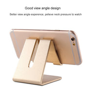Aluminum Stand Desktop Holder for iPad, iPhone, Galaxy, Huawei, Xiaomi, HTC, Sony, and other Mobile Phones or Tablets(Rose Gold)