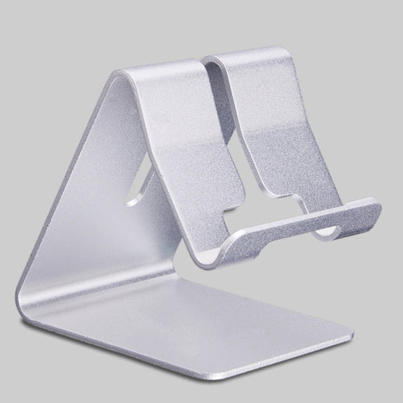 Aluminum Stand Desktop Holder for iPad, iPhone, Galaxy, Huawei, Xiaomi, HTC, Sony, and other Mobile Phones or Tablets(Silver)