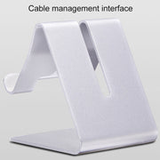 Aluminum Stand Desktop Holder for iPad, iPhone, Galaxy, Huawei, Xiaomi, HTC, Sony, and other Mobile Phones or Tablets(Silver)