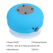 Mini Water-resistant Bluetooth ISSC3.0 Speaker for iPad / iPhone / Other Bluetooth Mobile Phone, Support Handfree Function, Water-resistant Level: IPX4, BTS-06(Blue)