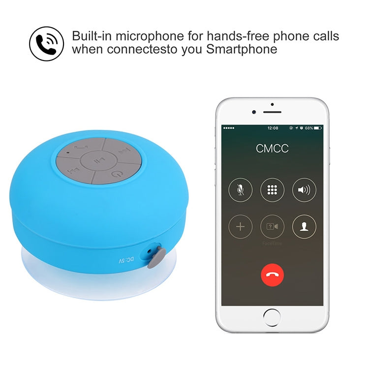 Mini Water-resistant Bluetooth ISSC3.0 Speaker for iPad / iPhone / Other Bluetooth Mobile Phone, Support Handfree Function, Water-resistant Level: IPX4, BTS-06(Blue)