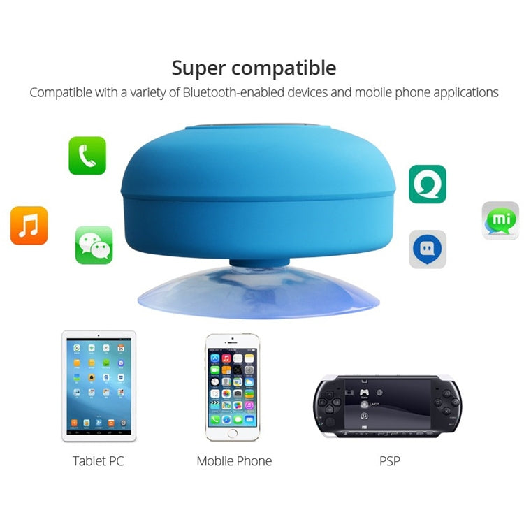BTS-06 Mini Waterproof IPX4 Bluetooth V2.1 Speaker, Support Handfree Function(White) - Waterproof Speaker by PMC TechLife | Online Shopping South Africa | PMC TechLife