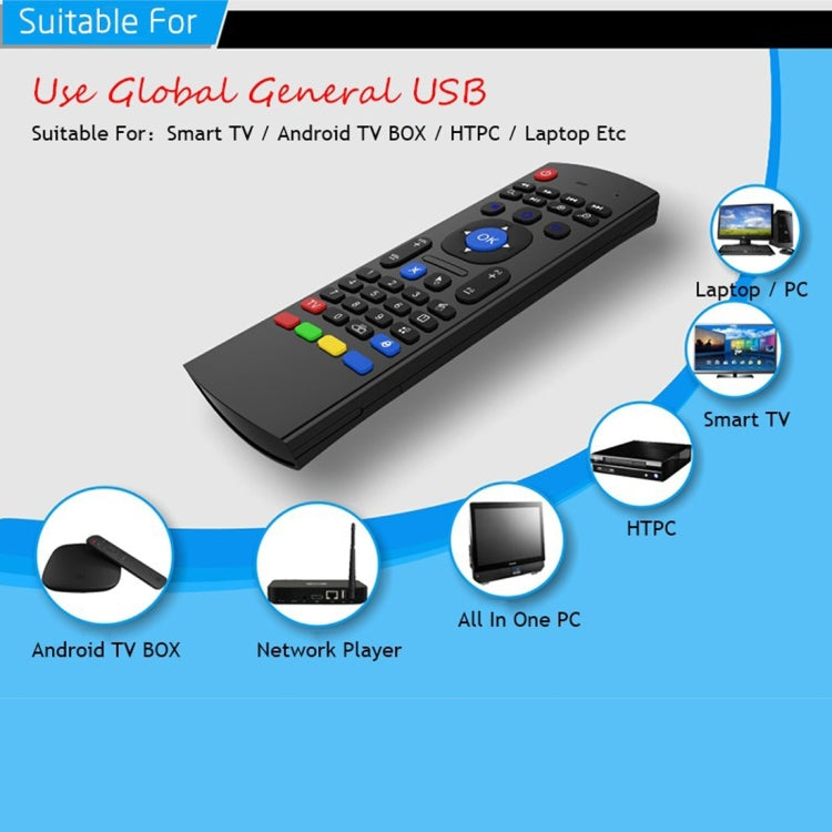 MX3 Air Mouse Wireless 2.4G Remote Control Keyboard with Browser Shortcuts for Android TV Box / Mini PC - MINI PC Accessories & Gadgets by PMC TechLife | Online Shopping South Africa | PMC TechLife