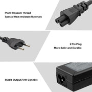 Mini Replacement AC Adapter 19.5V 2.31A 45W for Dell Notebook, Output Tips: 4.5mm x 2.7mm(EU Plug)