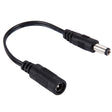 5.5 x 2.1mm DC Female to 5.5 x 2.1mm DC Male Power Connector Cable for Laptop Adapter, Length: 15cm(Black) - free shipping - PMC TechLife - Order now!