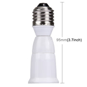 E27 to E27 Light Lamp Bulbs Extension Adapter Converter, Length: 95mm