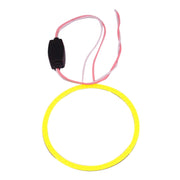70mm 5W 180LM Angel Eyes Circles Car Headlight White Light COB LED Lights for Vehicles, DC 12-24V