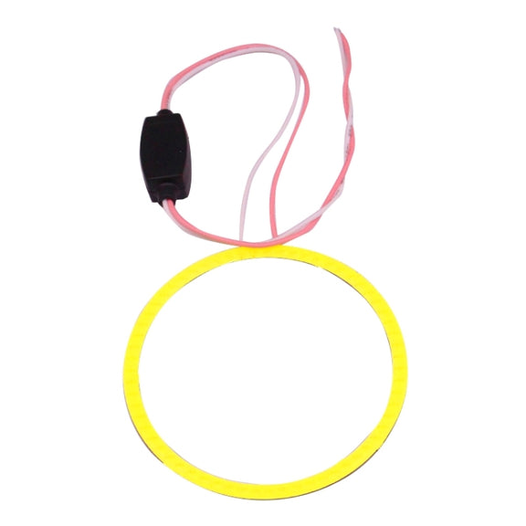 70mm 5W 180LM Angel Eyes Circles Car Headlight White Light COB LED Lights for Vehicles, DC 12-24V