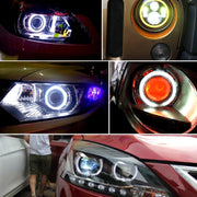 70mm 5W 180LM Angel Eyes Circles Car Headlight White Light COB LED Lights for Vehicles, DC 12-24V