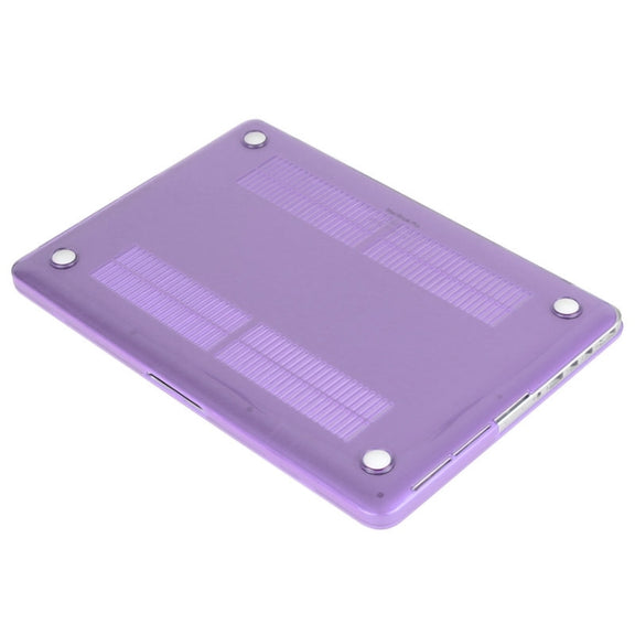ENKAY for Macbook Pro Retina 13.3 inch (US Version) / A1425 / A1502 Hat-Prince 3 in 1 Crystal Hard Shell Plastic Protective Case with Keyboard Guard & Port Dust Plug(Purple)