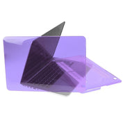 ENKAY for Macbook Pro Retina 13.3 inch (US Version) / A1425 / A1502 Hat-Prince 3 in 1 Crystal Hard Shell Plastic Protective Case with Keyboard Guard & Port Dust Plug(Purple)