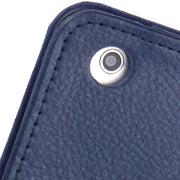2-fold Litchi Texture Flip Leather Case with Holder Function for iPad mini 1 / 2 / 3(Navy Blue)