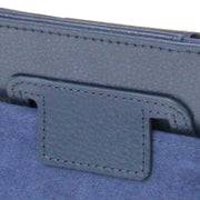 2-fold Litchi Texture Flip Leather Case with Holder Function for iPad mini 1 / 2 / 3(Navy Blue)