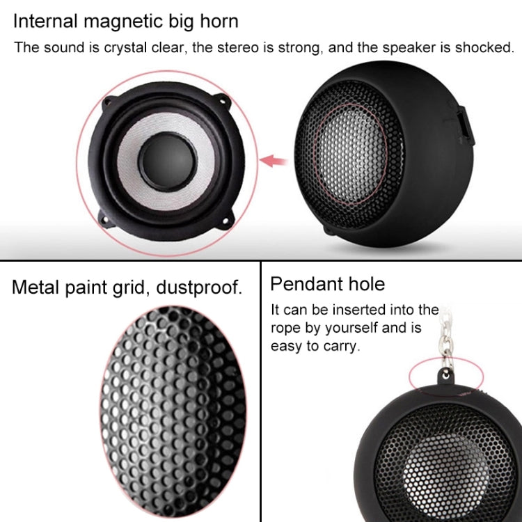 Small Hamburger Mini Portable Stereo Speaker for iPod, MP3, MP4, MP5, Mobile Phone, Laptop - Mini Speaker by PMC TechLife | Online Shopping South Africa | PMC TechLife