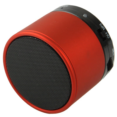 Bluetooth V2.1 Mini Stereo Speaker for Galaxy S IV / i9500 / SIII / i9300 / i8190 / S7562 / i8750 / i9220 / N7000 / i9100 / i9082 / iPhone 5 / iPhone 4 & 4S / New iPad / BlackBerry Z10 / HTC / Nokia / ... uilt-in Rechargeable Battery, Support TF Card(Red) - Desktop Speaker by PMC TechLife | Online Shopping South Africa | PMC TechLife