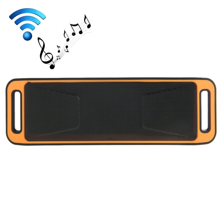 Portable Stereo Wireless Bluetooth Music Speaker, Support Hands-free Answer Phone & FM Radio & TF Card, For iPhone, Galaxy, Sony, Lenovo, HTC, Huawei, Google, LG, Xiaomi, other Smartphones(Orange) - Desktop Speaker by PMC TechLife | Online Shopping South Africa | PMC TechLife