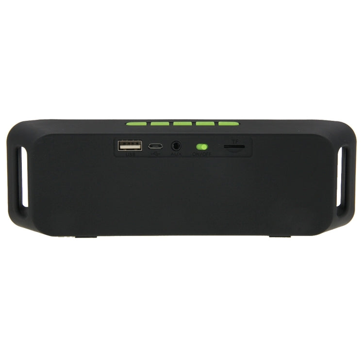 Portable Stereo Wireless Bluetooth Music Speaker, Support Hands-free Answer Phone & FM Radio & TF Card, For iPhone, Galaxy, Sony, Lenovo, HTC, Huawei, Google, LG, Xiaomi, other Smartphones(Green)