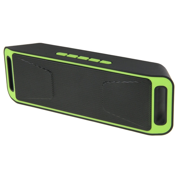 Portable Stereo Wireless Bluetooth Music Speaker, Support Hands-free Answer Phone & FM Radio & TF Card, For iPhone, Galaxy, Sony, Lenovo, HTC, Huawei, Google, LG, Xiaomi, other Smartphones(Green)