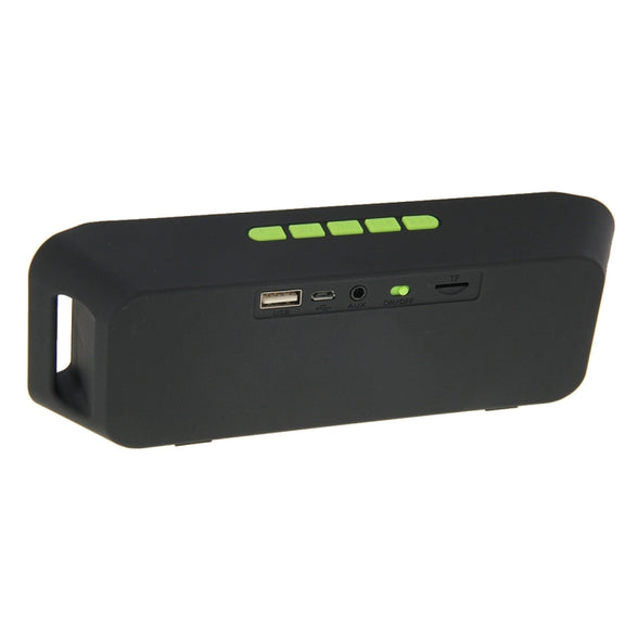 Portable Stereo Wireless Bluetooth Music Speaker, Support Hands-free Answer Phone & FM Radio & TF Card, For iPhone, Galaxy, Sony, Lenovo, HTC, Huawei, Google, LG, Xiaomi, other Smartphones(Green)