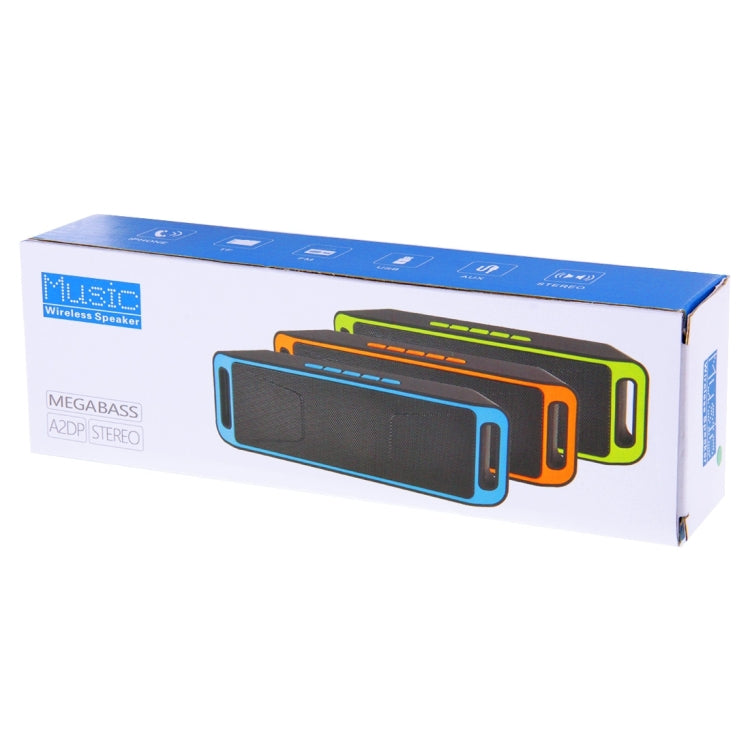 Portable Stereo Wireless Bluetooth Music Speaker, Support Hands-free Answer Phone & FM Radio & TF Card, For iPhone, Galaxy, Sony, Lenovo, HTC, Huawei, Google, LG, Xiaomi, other Smartphones(Blue) - Desktop Speaker by PMC TechLife | Online Shopping South Africa | PMC TechLife