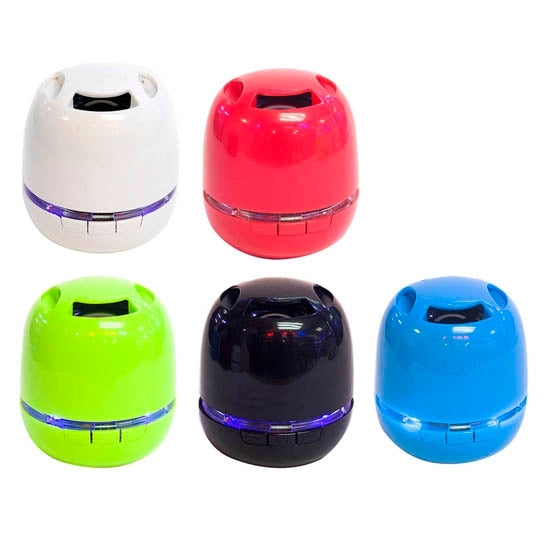 T6 Egg Style Mini Portable LED Light Bluetooth Stereo Speaker, Support TF Card / Handfree Function, For iPhone, Galaxy, Sony, Lenovo, HTC, Huawei, Google, LG, Xiaomi, other Smartphones and all Bluetooth Devices(Red)