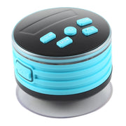 F08 Portable Speaker IPX7 Water-resistant Support FM Radio High-fidelity Sound Box Bluetooth Speaker with Suction Cup & LED Light(Blue)