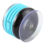F08 Portable Speaker IPX7 Water-resistant Support FM Radio High-fidelity Sound Box Bluetooth Speaker with Suction Cup & LED Light(Blue)