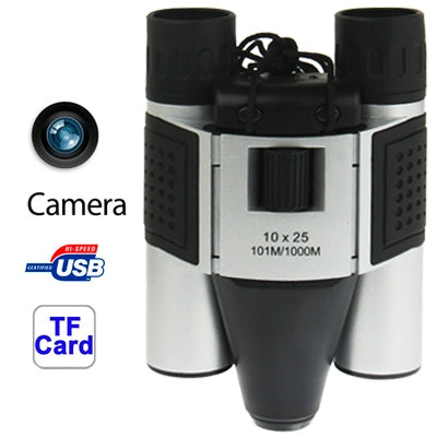 10×25mm 5 in 1 (Binocular Camera + Video Camera + Digital Camera + PC Cam + TF Card Reader) Digital Camera Binoculars,  Field of View: 101m/1000m, Size: 135 × 100 × 24mm - free shipping - PMC Jewellery - Order now!