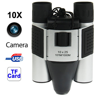 10��25mm 5 in 1 (Binocular Camera + Video Camera + Digital Camera + PC Cam + TF Card Reader) Digital Camera Binoculars,  Field of View: 101m/1000m, Size: 135 �� 100 �� 24mm