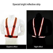 Night Riding Running Flexible Reflective Safety Vest(Purple)
