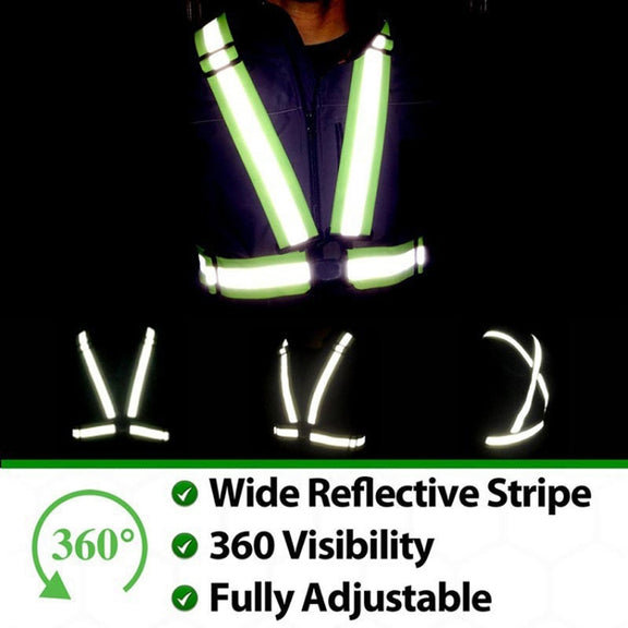 Night Riding Running Flexible Reflective Safety Vest(Purple)