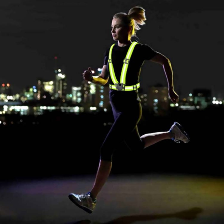 Night Riding Running Flexible Reflective Safety Vest(Purple)