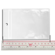 100x 5.8 inch Zip Lock Plastic Poly Bag, Size: 14.5 x 10.5cm (100pcs in one package, the price is for 100pcs)