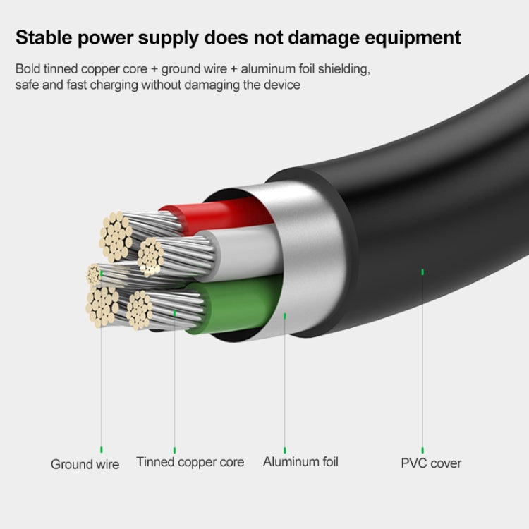 2 in 1 USB 2.0 Male to Mini 5pin Male + USB Male Cable, Length: 80 cm(Black) - free shipping - PMC TechLife - Order now!