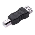 USB 2.0 A Female to B Male Adapter Connector AF to BM Converter for Printer(Black) - free shipping - PMC TechLife - Order now!