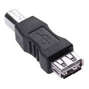 USB 2.0 A Female to B Male Adapter Connector AF to BM Converter for Printer(Black)