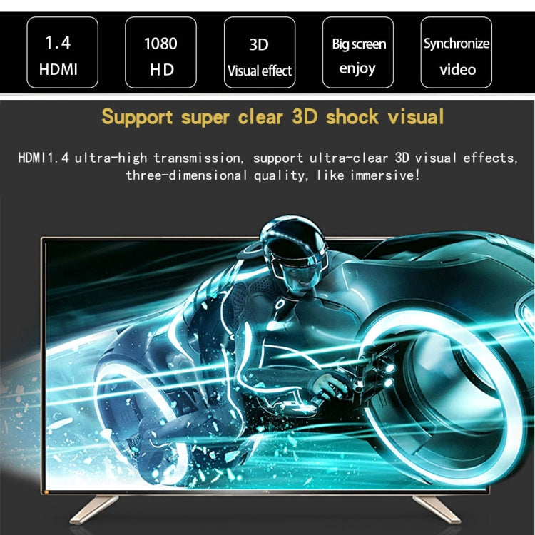 1.8m HDMI to HDMI 19Pin Cable, 1.4 Version, Support 3D, Ethernet, HD TV / Xbox 360 / PS3 etc (Gold Plated)(Black) - Cable by PMC TechLife | Online Shopping South Africa | PMC TechLife
