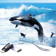 Full HD 1080P HDMI to VGA and Audio Adapter for HDTV / Monitor / Projector(Black)