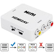 VK-126 MINI HDMI to CVBS/L+R Audio Converter Adapter (Scaler)(White) - Converter by PMC TechLife | Online Shopping South Africa | PMC TechLife