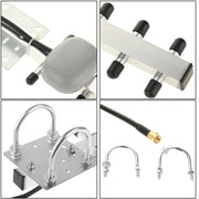 High Gain 28dBi SMA Plug 4G 696-960MHz / 1710-2690MHz Yagi Antenna