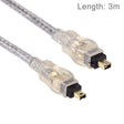 Gold Plated Firewire IEEE 1394 4Pin Male to 4Pin Male Cable, Length: 3m - 1394 Series by PMC TechLife | Online Shopping South Africa | PMC TechLife