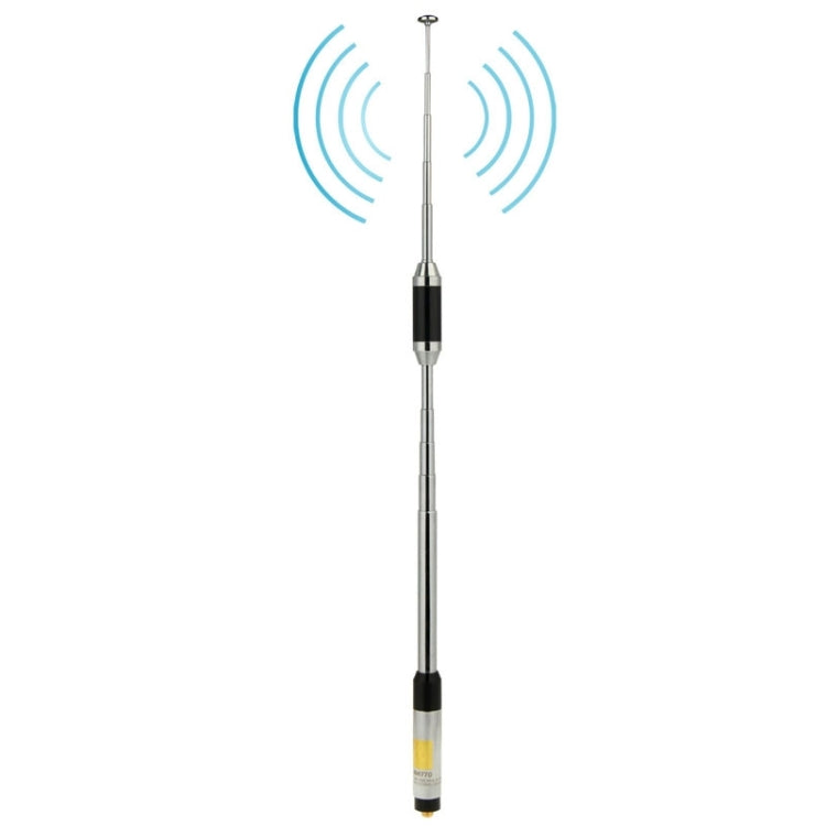 RH770 Dual Band 144/430MHz High Gain SMA-F Telescopic Handheld Radio Antenna for Walkie Talkie, Antenna Length: 93cm - free shipping - PMC TechLife - Order now!