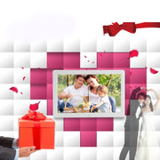 12 inch LED Display Multi-media Digital Photo Frame with Holder & Music & Movie Player, Support USB / SD / Micro SD / MMC / MS / XD Card Input(White)