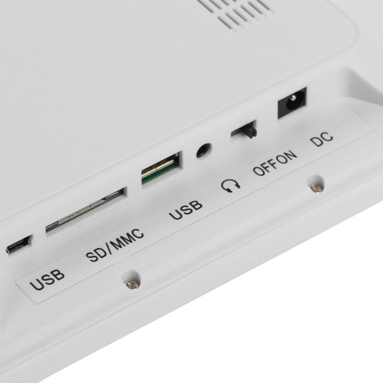 12 inch LED Display Multi-media Digital Photo Frame with Holder & Music & Movie Player, Support USB / SD / Micro SD / MMC / MS / XD Card Input(White) - free shipping - PMC TechLife - Order now!