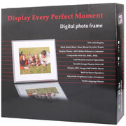 12 inch LED Display Multi-media Digital Photo Frame with Holder & Music & Movie Player, Support USB / SD / Micro SD / MMC / MS / XD Card Input(White)