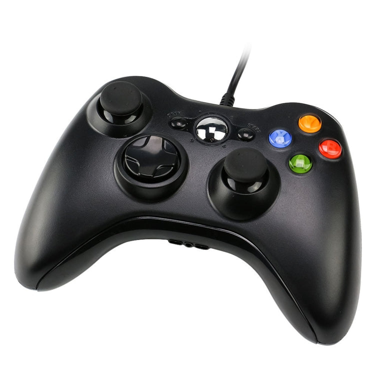 USB 2.0 Wired Controller Gamepad for XBOX360, Plug and Play, Cable Length: 2.5m(Black)