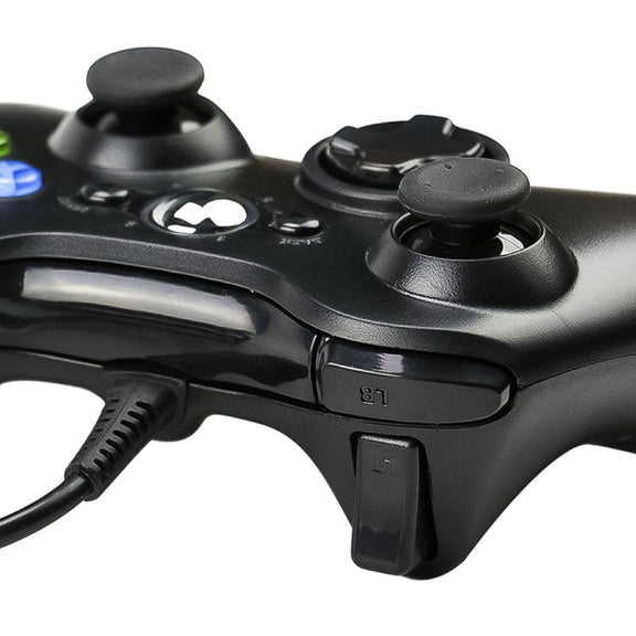 USB 2.0 Wired Controller Gamepad for XBOX360, Plug and Play, Cable Length: 2.5m(Black)